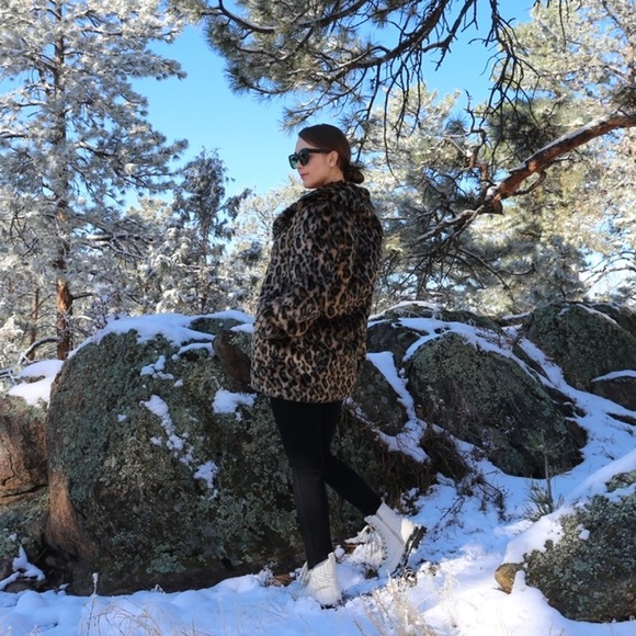 Giani Bini faux fur leopard coat - Picture 3 of 8